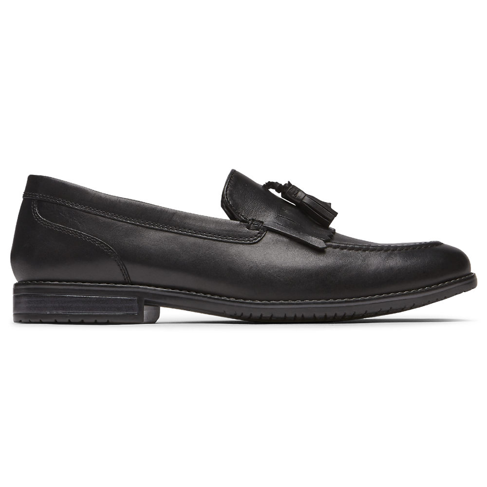 Rockport Loafers For Mens Black - Style Purpose 3 Tassel - GL6812534